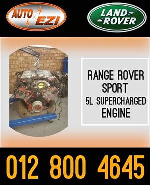 Range Rover Sport 5L Supercharged engine.