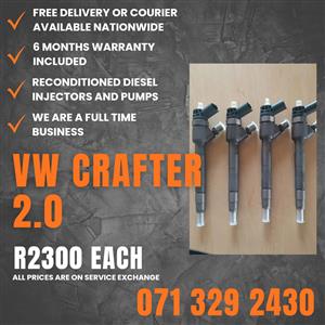 VW CRAFTER 2.0 INJECTORS FOR SALE WITH WARRANTY 