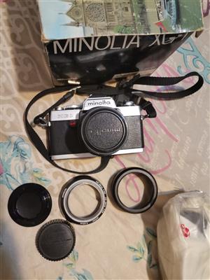 Minolta XG1camera with lens