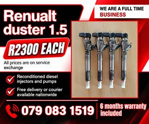 RENUALT DUSTER 1.5 INJECTORS FOR SALE WITH WARRANTY 