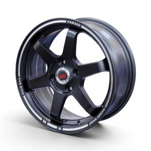 15″ DX008 4×100 Matt Black Alloy Wheels