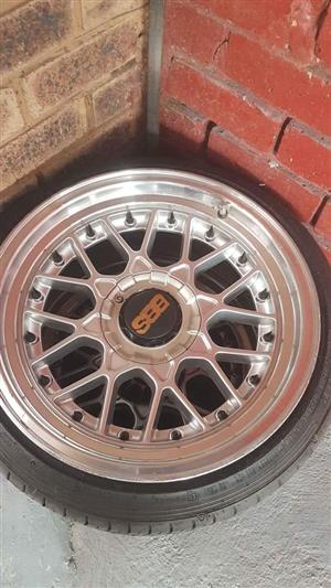 BBS 17 inch rims and tyres