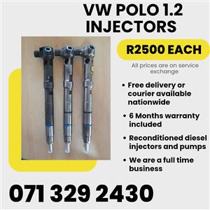 VW POLO 1.2 INJECTORS FOR SALE WITH WARRANTY 