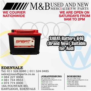 SABAT Battery 646 (Brand New)Suitable for Audi