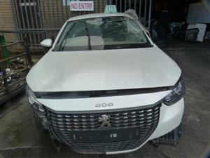Peugeot 208 Active 1.2 Petrol AT 10WA White - 2022 SPARESBOYZ STRIPPING FOR SPAR