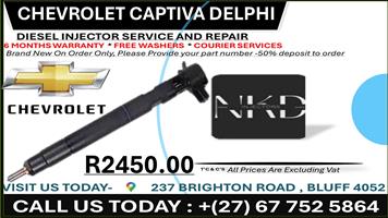 Chevrolet Captiva Delphi Diesel Injectors on Recondition