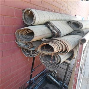 Wall-to-wall carpets.