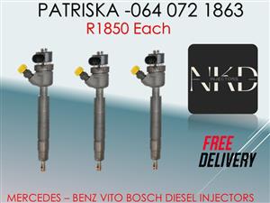 MERCEDES VITO BOSCH DIESEL INJECTORS FOR SALE