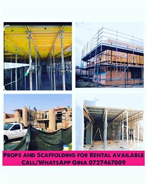 Props/Slab jacks & Scaffolding Rental