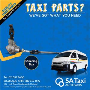 Steering Box suitable for Toyota Quantum - SA Taxi Auto Parts quality used spares