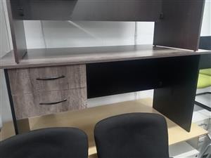 Straight office desk 2 draw