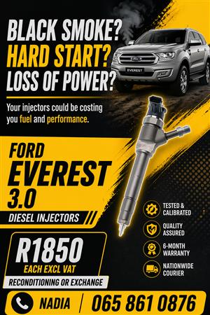 FORD EVEREST (3.0/BT50) DIESEL INJECTORS FOR SALE NATIONWIDE