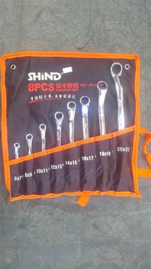 SHIND 8PCS DOUBLE RING WRENCH SET