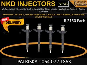 DIESEL INJECTORS FOR MITSUBISHI TRITON 2,5 FOR SALE
