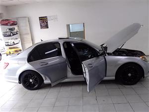 2007 MERCEDES BENZ C200 KOMPRESSOR AUTOMATIC PETROL SILVER SUNROOF LEATHER 