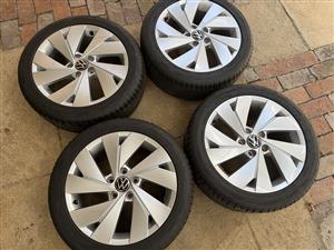 New VW 17 inch wheels and tyres
