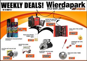 Weekly Deals now on at Wierdapark Midas!