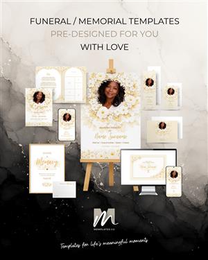 Funeral / Memorial Stationery Templates