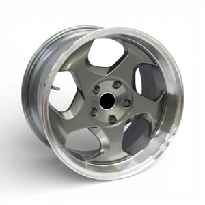 17″ M8603 5/120 Gunmetal Machine Lip Alloy Wheels