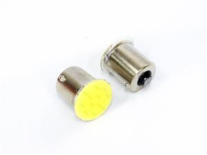 Single Contact COB LED White Bulb (pair)