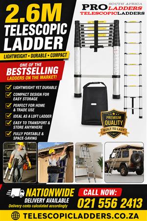 2.6M MULTIPURPOSE TELESCOPIC LADDER 