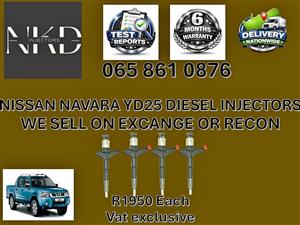 NISSAN NAVARA YD25 DIESEL INJECTORS FOR SALE - -RECONDITIONED AND NEW RUSTENBURG