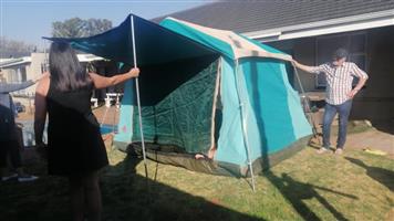 6 Man Canvas tent in good condition 