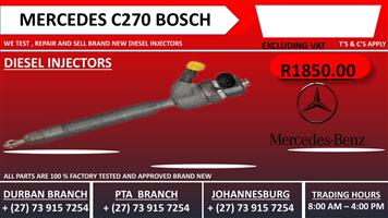Mercedes C270 Bosch Diesel Injectors 