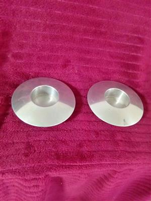 Pair of Royal Copenhagen candle holders