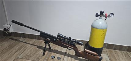 Pcp Air rifle 5.5mm .22 scuba tank