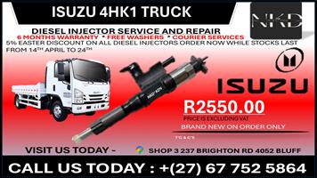 Isuzu 4HK1 Truck Diesel Injectors on recondition