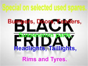 Black Friday specials on selected used spares