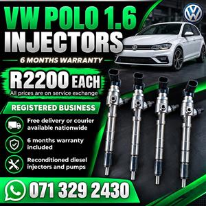 VW POLO 1.6 INJECTORS FOR SALE WITH WARRANTY 