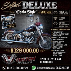 Stunning Cholo Style Softail Deluxe, !