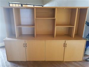 Light wooden wall unit for sale