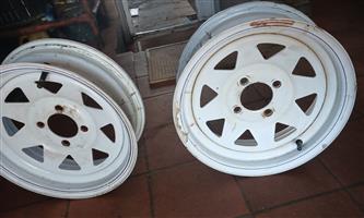 STEELRIMS 13inch 4 hole Trailer rims for sale 