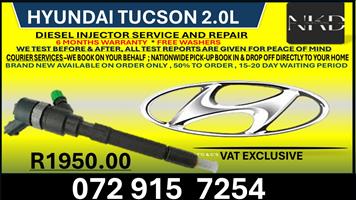 Hyundai Tucson 2.0L Diesel injectors 