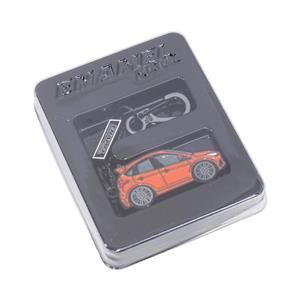 Enamel Keychain Ford Focus ST Orange 100mm x 60mm x 14mm 0,02kg