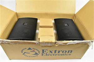 Extron SI 26 Black (Pair) 42-072-02 Surface Mount 2-Way Speakers 6.5" Woofer