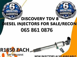 DISCOVERY TDV 8 DIESEL INJECTORS FOR SALE / RECON WITH WARRANTY RUSTENBURG
