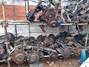 Mercedes benz suspension, brake discs, subframe, brake calipers, shocks