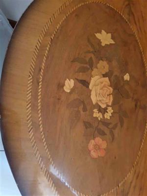 Antique Half Moon Table