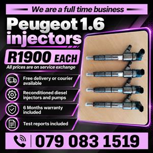 PEUGEOT 1.6 INJECTORS FOR SALE 