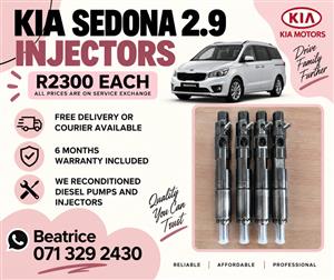 KIA SEDONA 2.9 INJECTORS FOR SALE WITH WARRANTY 