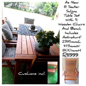 8 Seater wooden table