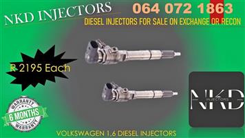 VOLKSWAGEN 1.6 COMMON RAIL INJECTORS FOR SALE