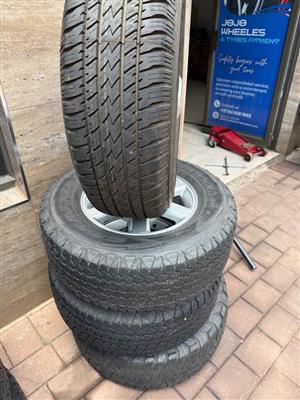 16inch Isuzu rims with second  hand tyres
