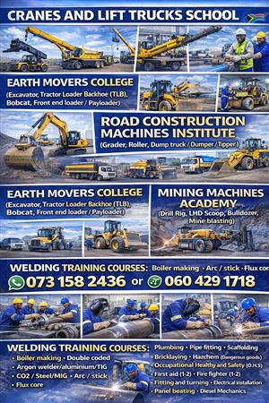 Tower Crane,Tipper Truck Bulldozer Operator Training Courses