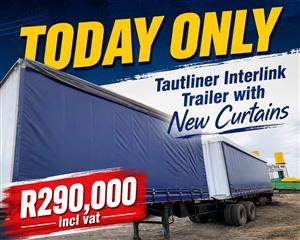 Tautliner Superlink Trailer with Brand New curtain sides