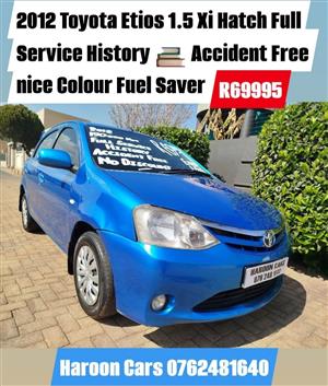 2012 Toyota Etios 1.5 with service history 
